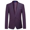 Cloudstyle Men's Suit Jacket One Button Slim Fit Sport Coat Business Daily Blazer - 4 of 4