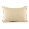 HomeRoots 16" X 24" Cinnamon And Natural Striped Cotton Lumbar Throw Pillow With Texture - 4 of 4