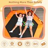 NAYSAYE Trampoline 6FT with Safety Net and Ocean Balls for Indoor Fun for Toddlers Play Area, Orange, 72.00"*65.00"*40.00" - 3 of 4