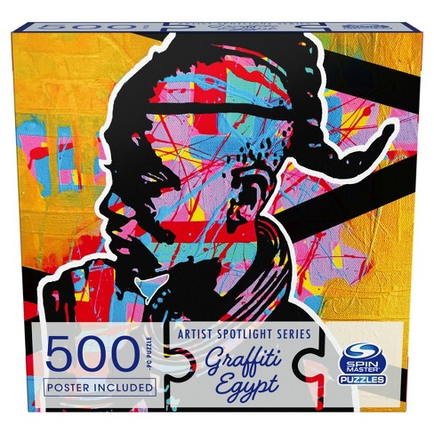 Spin Master The Spotlight Series: Graffiti Egypt Conscious Warrior Jigsaw Puzzle - 500pc - image 1 of 4