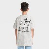 Boys' Marvel Front and Back Graphic Short Sleeve T-Shirt - Light Silver - 3 of 4