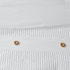 3 Pcs Gorgeous Solid Cotton Waffle Weave Duvet Set, All Season Stylish Home Textile for Modern Bedroom Decor - 3 of 4
