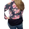 Women's Floral Cowlneck Sweater - honeyme - image 2 of 2