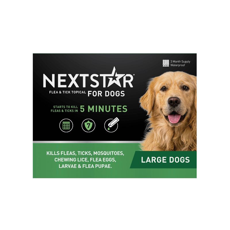 NextStar Flea & Tick Topical Treatment for Dogs - 3ct, 5 of 10