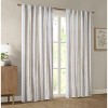 Sapphtopaz Curtains Cotton Printed Window Curtain Panel for Light Liltering and More Privacy for Bedroom, Living Room, Machine Washable - 2 of 4