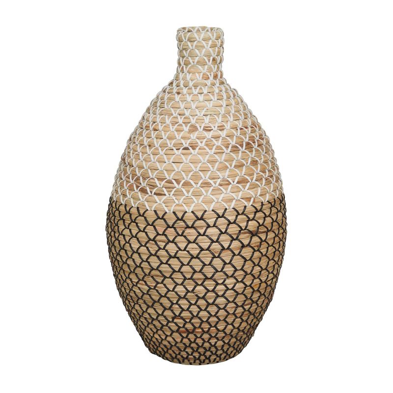 20&#39;&#39; x 11&#39;&#39; Tall Seagrass Woven Floor Vase Brown - Olivia &#38; May, 2 of 8