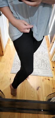 Women's Rib-knit Drawstring Leggings - A New Day™ Black S : Target