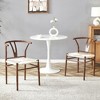 Lyngins 4-Pack Modern Iron Wishbone Dining Chair with Rope-Weaved Seat Cushion, Eco-Friendly Kitchen Chair, Easy Assembly for Dining Room, Living Room - 3 of 4