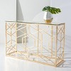 Sean Gold Leaf Console Table - AMH8342A - Gold - Safavieh Couture - 2 of 4