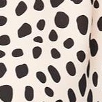 soft beige black dot