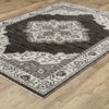 Oriental Weavers Chamberlain CH05C Charcoal / Ivory Indoor Area Rug - 3'3" x 5' - 3 of 4