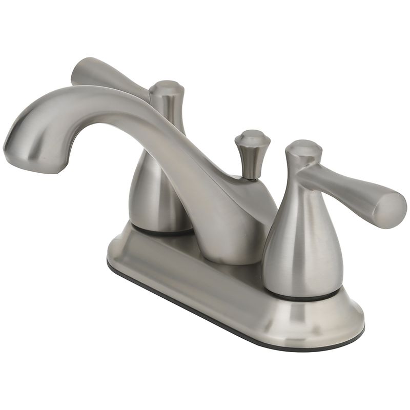 OakBrook Brushed Nickel Two-Handle Bathroom Sink Faucet 4 in. (Item #: 67297W-6004), 1 of 2