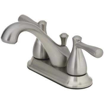 OakBrook Brushed Nickel Two-Handle Bathroom Sink Faucet 4 in. (Item #: 67297W-6004)
