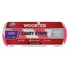 Wooster Genuine 7" Candy Stripe 1/4" Nap Roller Cover - R209-7 - 2 of 3