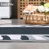 Washable Area Rug Large Modern Bordered Carpet Soft Low Pile Non Slip Stain Resistant Indoor Accent Rug for Living Room Bedroom - 3 of 4