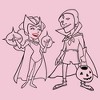 Girl's Marvel WandaVision Outline Sketch T-Shirt - 2 of 4