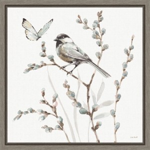 Amanti Art A Country Weekend XVII (Bird and Butterfly) by Lisa Audit Canvas Wall Art Print Framed 16 x 16-in. - 1 of 4