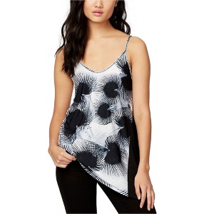 Rachel Roy Womens Asymmetrical Cami Tank Top, Black, Large - 1 of 1