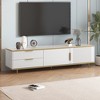TV Stand For 65+ Inch TV, Entertainment Center TV Media Console Table, With 2 Drawers 2 Cabinets, TV Console Cabinet Furniture For Living Room Bedroom - 2 of 4
