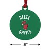 Mississippi Valley State University Delta Devils Logo Aluminum Holiday Christmas Tree Ornament - 3 of 4