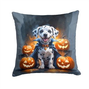 Tramull Halloween Throw Pillow, 14x14 Inch Machine Washable Indoor Outdoor Decorative Pet Theme Pillow - 1 of 4