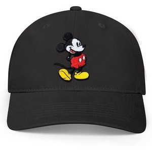 Disney Adult Men Baseball Cap, Mickey Mouse Adjustable Dad Hat - 1 of 3