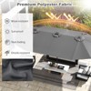 Tangkula 15.5 FT Double-sided Patio Umbrella w/ Solar Lights Outdoor Twin Size Umbrella - 4 of 4