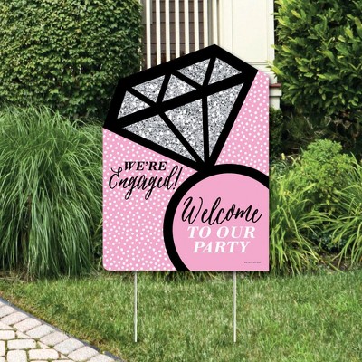 Big Dot of Happiness Omg, You're Getting Married - Party Decorations - Engagement Party Welcome Yard Sign