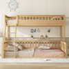 Queen over Queen Bunk Bed with Safety Rails for Bedroom,Guest Room - 2 of 4