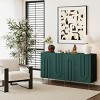 59.8" Modern Sideboard Buffet Cabinet with Adjustable Shelves, 4 Door Storage Console for Dining Room Entryway-3irtyhousy - 3 of 4