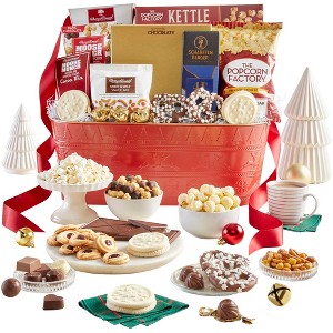 GreatFoods Holiday Sparkling Ultimate Snow Sweets and Treats Basket - 1 of 4