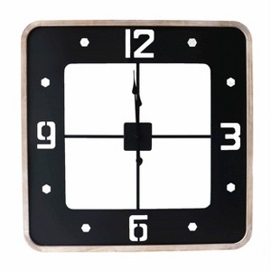 VIP Metal 24 in. Black Framed Wall Clock - 1 of 2