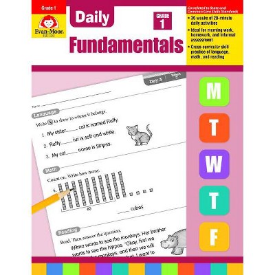 Daily Fundamentals, Grade 1 - by  Evan-Moor Educational Publishers (Paperback)