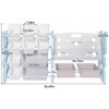 BABYYER Kids Toy Storage Organizer, 2 Tier Bookshelf with 12 Bins, Children's Toy Shelf for Playroom, Bedroom, Nursery, Living Room - 4 of 4