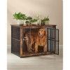 Feandrea Dog Crate Furniture, 43.3" Side End Table, Kennel for Dogs Indoor up to 80 lb, Heavy-Duty Dog Cage - 2 of 4
