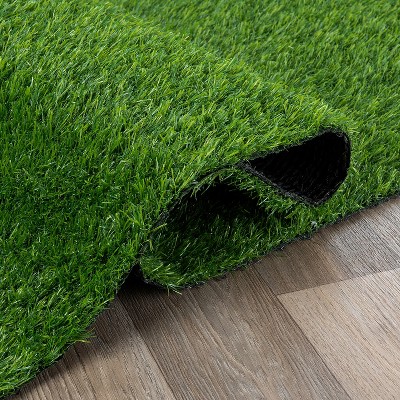 Green Artificial Grass Indoor/Outdoor Pet Training Area Rug