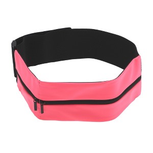 Unique Bargains Portable Double Pocket Running Waist Pack 1 Pc - 1 of 4