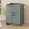 Bath Vanity Cabinet without Top 24 in. W x 21.5 in. D x 33.5 in. H Bathroom Vanity in Sky Grey with Black Handle - 4 of 4