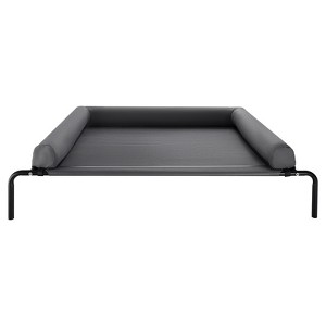 VEVOR Elevated Dog Bed for Large Dogs, Portable Raised Dog Cot with Washable Pillow, Indoor & Outdoor Pet Cooling Raised Hammock Bed, XL, Gray - 1 of 4