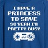 Men's - Instant Message - I Have A Princess To Save Long Sleeve Graphic T-Shirt - 2 of 4