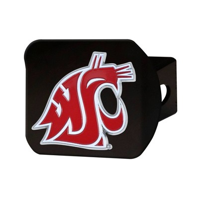 NCAA Washington State Cougars University Metal Emblem Hitch Cover - Black