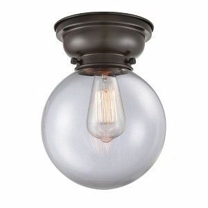 Beacon - 1 Light Flush Mount In Industrial Style-9.15 Inches Tall and 8 Inches Wide - 1 of 1