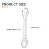 Unique Bargains CR-V Steel Mirror Polished Automotive Repair Furniture Assembly Ultra-Thin Double Open-End Wrenches 3 Pcs - 2 of 4