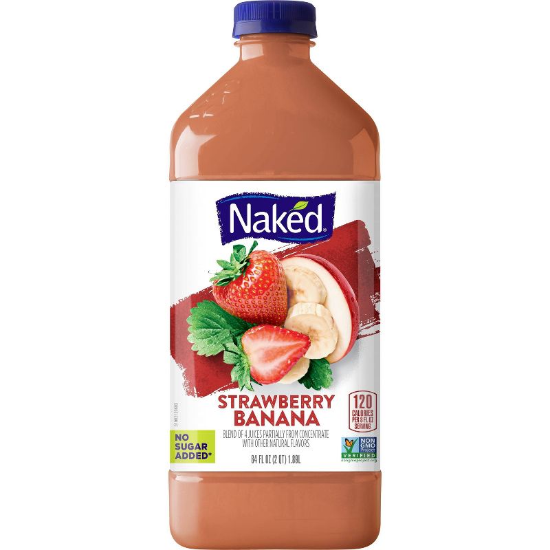 Naked Juice Smoothie Strawberry Banana - 64 fl oz, 1 of 5