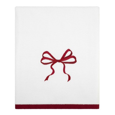 Avanti Linens Christmas Bows Bath Towel