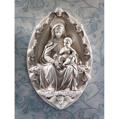 Design Toscano Madonna and Child Wall Sculpture