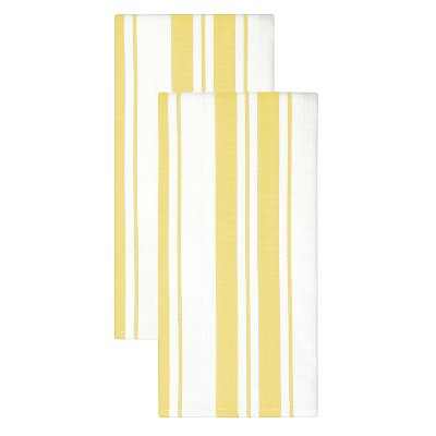 2pk Cotton Printed Kitchen Towels Yellow - Threshold™ : Target