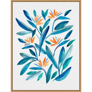 Amanti Art Bird of Paradise Flower 1 by Cami Juncos Canvas Wall Art Print Framed 18 x 24-in. - 1 of 4