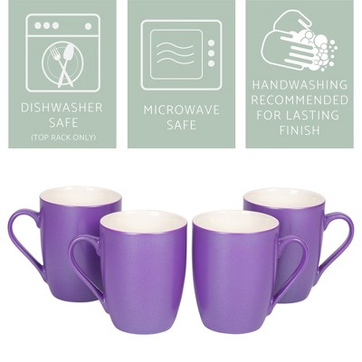 Passion Purple Ceramic Dear Mom Coffee Mug with Handle