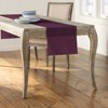 Slickblue 14"x108" Linen-Look Table Runner – Polyester Poplin, Wrinkle-Resistant, Serged Edge Finish, 41 Color Options - 2 of 3